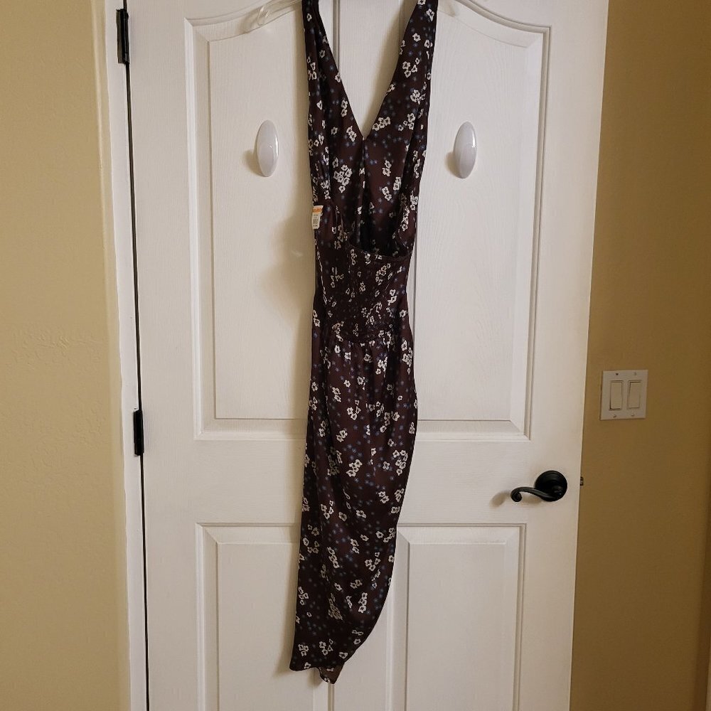 Heartloom Miyako Dress in Ganache Dark Brown floral Size Large NWT - Picture 6 of 11